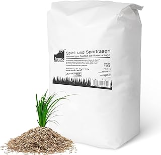 10 kg de graines pour pelouses sportives et jeux, 400 m², robustes, vert foncé, idéales pour les graines d