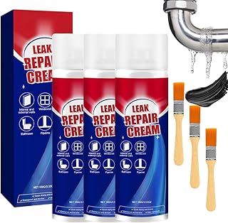 Hydrofuge Toiture Agent,Réparation de Fuites Infiltrations Fissures Spray étanchéité toiture pour Réparation de Fuites Pour Salle de Bain Toilettes Carrelage Murs Toit,Anti-Fuite Étanche (3Set)