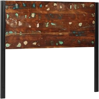 Générique Tête de lit 120 cm Bois Massif récupéré et Fer,Meubles, Lits & Accessoires, Têtes et Pieds de lit,4017547