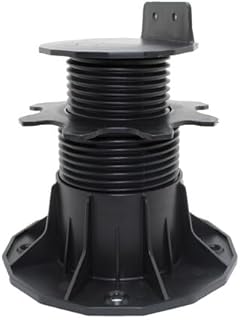 PLOT RÉGLABLE DE 66 À 145 MM POUR TERRASSE BOIS ET COMPOSITE - Coloris - Noir