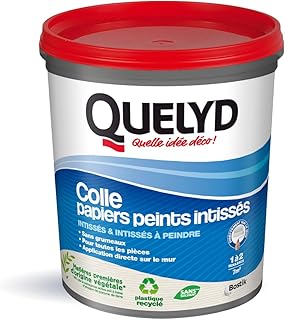 Quelyd Colle Papiers Peints Intissés en Pâte – Toutes Pièces - Application Directement Au Mur – Prête à l