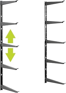 Delta Cycle & Home Étagère de Rangement en Bois et Acier Robuste pouvant Supporter jusqu