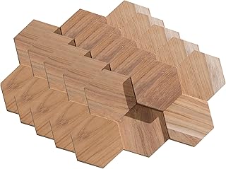 Les tendances actuelles en revêtements muraux pour votre intérieur Rebel of Styles - UltraWood Teak Hexagon - 0,20 m²