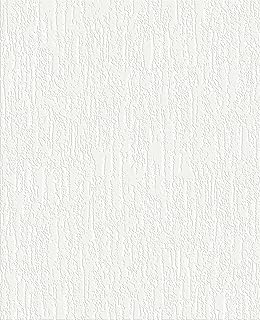 Superfresco Easy Papier peint Intissé à peindre Crépi écrasé 1005 x 52cm Blanc | Revêtement Mural, Tapisserie | Ambiance Facile à poser et à enlever