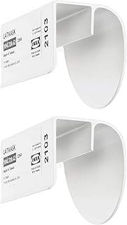 Ikea LATMASK 104.720.42 Lot de 2 poignées à clipser Blanc 60 mm