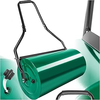 tectake® Rouleau à Gazon Rouleau de Jardin, Tambour 60 cm Équipé d