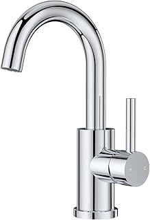 FORIOUS Robinet Salle de Bain/Cuisine Pivotant à 360°, Mitigeur Noir pour Eau Chaude/Froide，Mitigeur en Acier Inoxydable Facile à Installer pour Salle de Bain, Lavabo, Petite Cuisine, Camping-car.